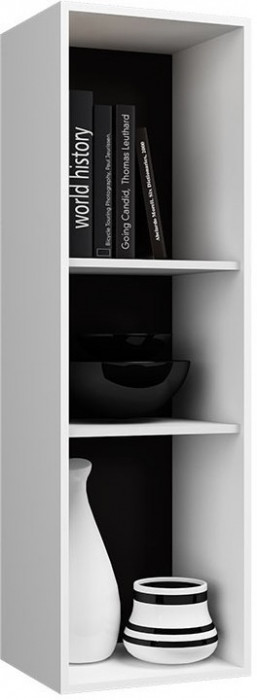 Нэнси NEW МДФ Пенал навесной исп.1 (Белый глянец, Белый)