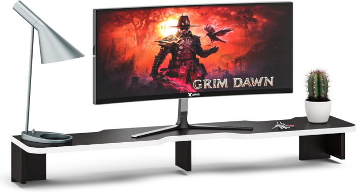 Надстройка для стола компьютерного С-МД-СК5-1400, венге/кромка белая