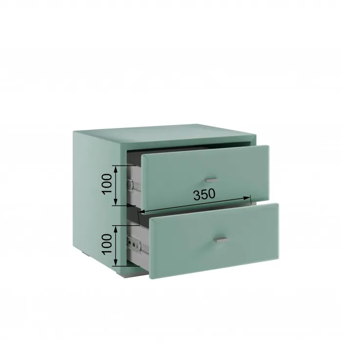 Тумба прикроватная интерьерная мятный