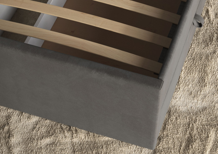 Кровать 160 КР-433-М с настилом из ламелей, Микровелюр Zeekr-82
