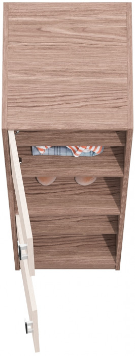 Пенал С-МД-СК9П к компьютерному столу С-МД-СК9, цвет ясень шимо светлый/ясень шимо тёмный, ШхГхВ 43х45х160 см., универсальная сборка