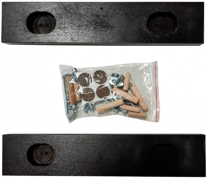 Два стула Мебель--24 Гольф-14 разборных, цвет венге, деревянное сиденье венге, ШхГхВ 41х42х95 см., от пола до верха сиденья 47 см.