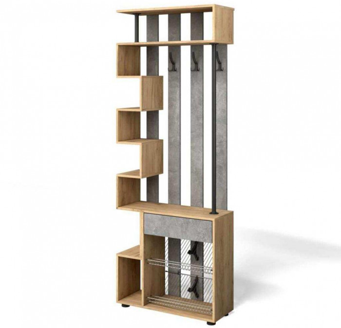 Прихожая мини-лайт компл. 2 дуб крафт/ателье