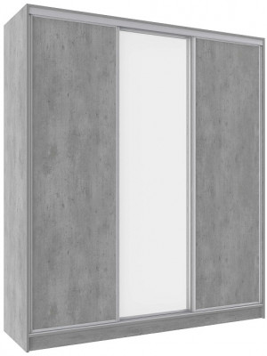 Шкаф-купе трехдверный с зеркалом 2000 Домашний Atelier светлый