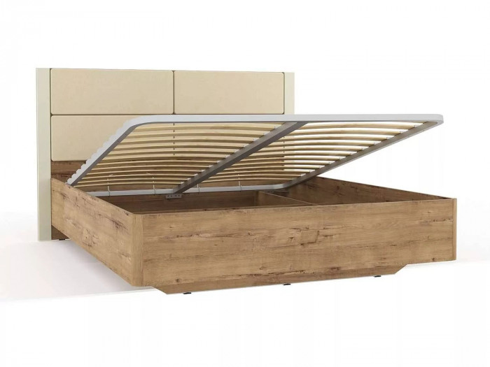 НМ 040.52 Кровать Livorno /дуб бунратти / софт панакота