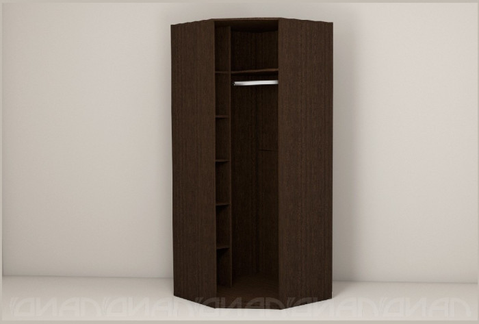 Кэт-4 Шкаф угловой /Зеркало, венге (Венге)