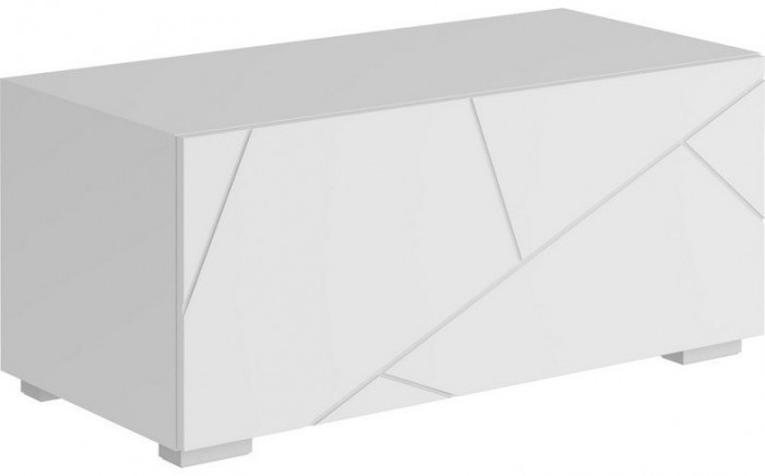 Модульная гостиная Гранж, композиция 2 (Белый (Шагрень)/Крафт золотой / Белый софт)