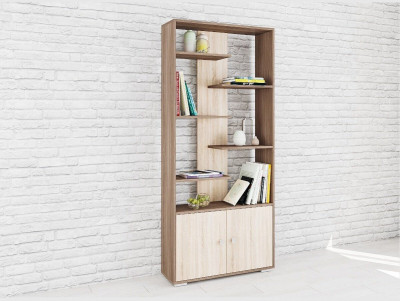 Стеллаж Ромео-4 ясень шимо/дуб сонома