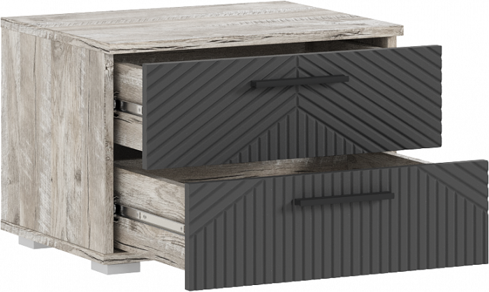 Сильвия Спальня, Браш Графит/Дуб Юкон