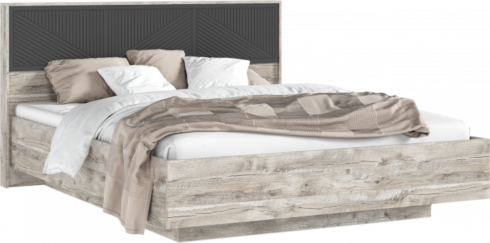 Сильвия Спальня, Браш Графит/Дуб Юкон