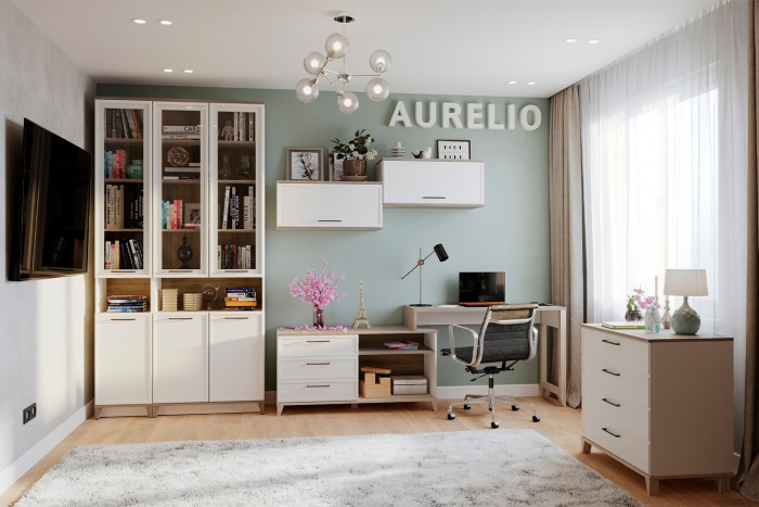 Гостиная Аурелио. Комплект 3, белый