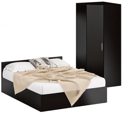 Кровать 1600 + угловой шкаф Стандарт, венге