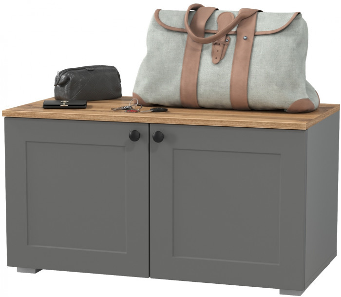 Остин 13.257 Тумба, серый графит/дуб крафт золотой