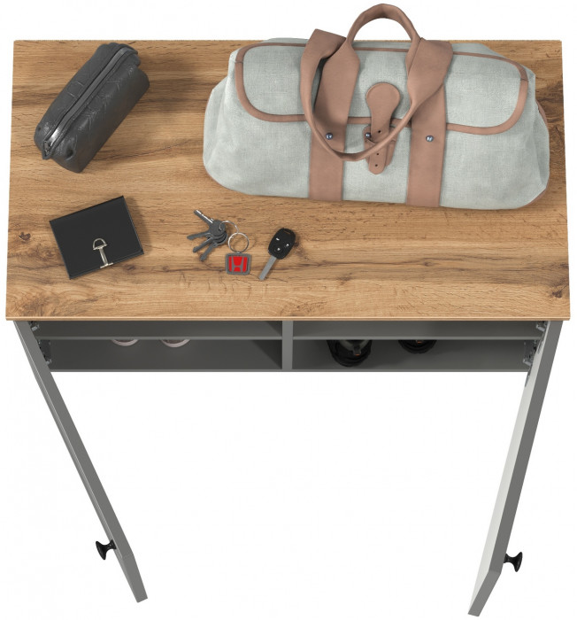 Остин 13.257 Тумба, серый графит/дуб крафт золотой