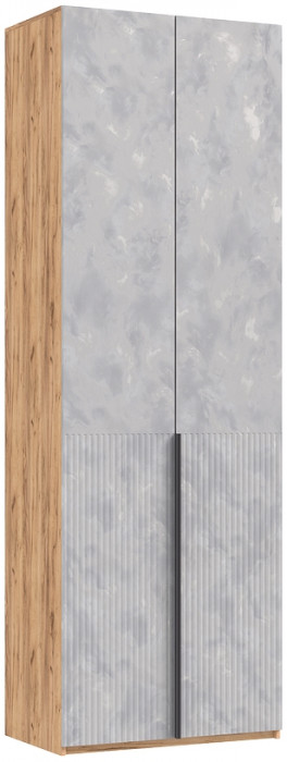 Полка косметическая со шкафом 2х-ств Марвэл, Крафт золотой/Мальта