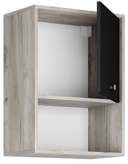 мс для гостиной Нанси ТБ-500 дуб крафт серый/софт черный