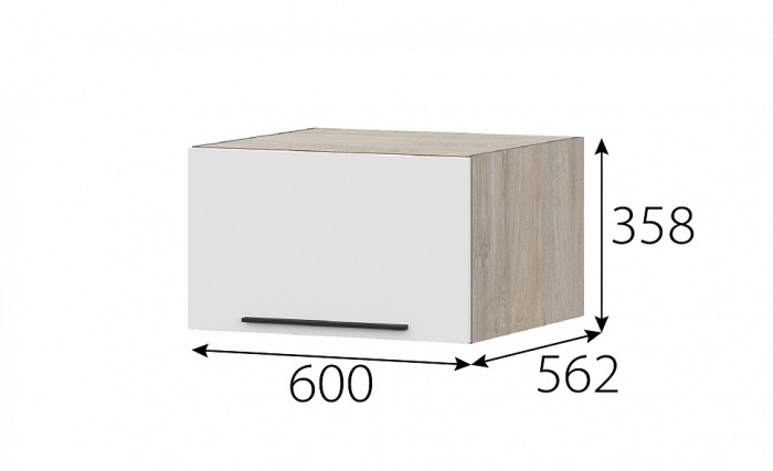 КГ Этна Шкаф навесной барный 600 Софт вайт