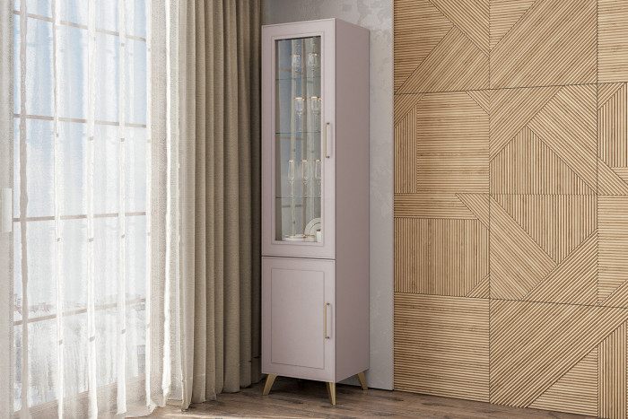 Пенал-витрина с декоративными опорами Антеро ПС-500