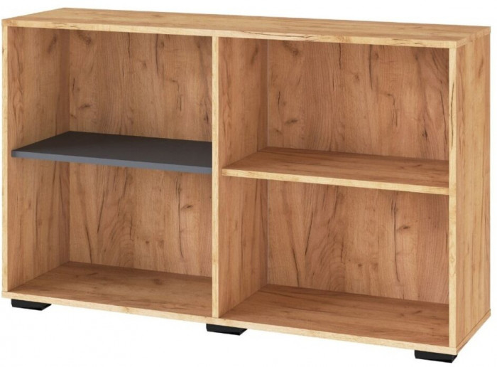 Квартет-13 Тумба дуб крафт золотой/графит серый