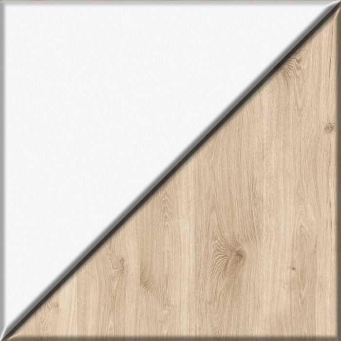 Эйп Детская № 7, цвет белый/дуб белый, 2 х сп. м. 800х1600 мм., б/м, основание есть, макс. нагрузка 80 кг., рекомендуемая высота матраса 120 мм.