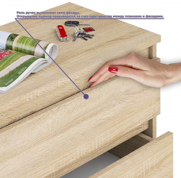 Мори компьютерный стол МС-6 правый + Тумба МТВ1200.1, дуб сонома