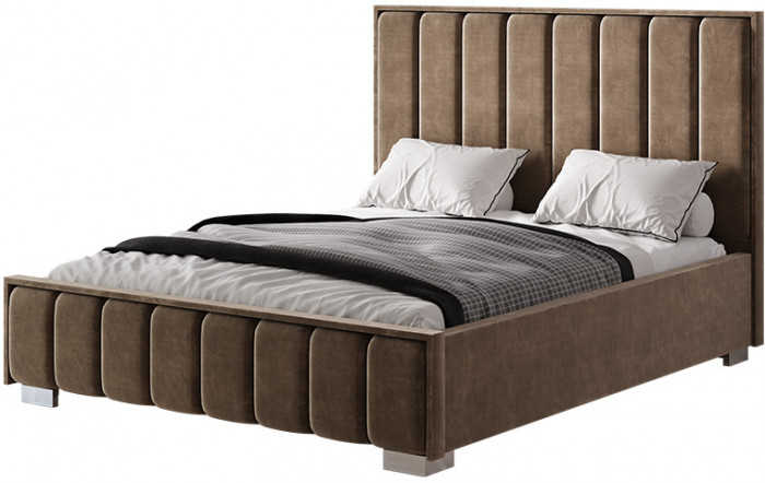 Кровать с реечным настилом Мирабель КР-16 (1,6м), Шоколад