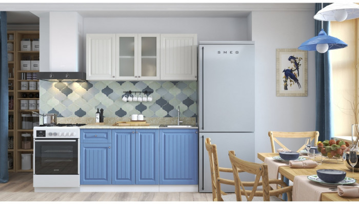 Кухня МДФ Хозяюшка 1500, Трюфель