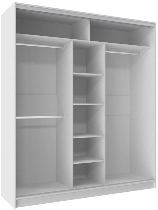 Шкаф-купе трехдверный 2000 Домашний Белый