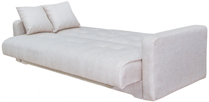 Раскладной диван-кровать, прямой, книжка, цвет бежевый, рогожка, Лондон 140х190