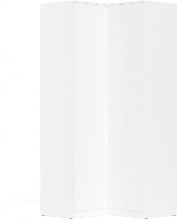 Мори Шкаф угловой МШУ960.1, цвет белый, ШхГхВ 96,4х96,4х209,6 см.
