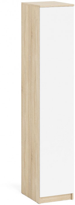 Мори Пенал МШ400.1, цвет дуб сонома/белый, ШхГхВ 40,4х50,4х209,6 см., универсальная сборка