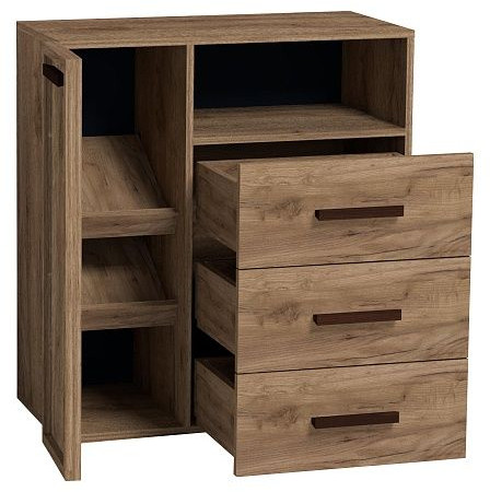 Тумба для обуви высокая Nature 89, дуб табачный