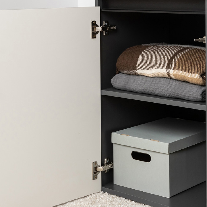 Сидней Комплектация № 133, корпус: антрацит/фасады: МДФ веллюто капучино