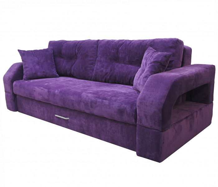 Диван-кровать Манчестер, еврокнижка, велюр, 150х195, фиолетовый