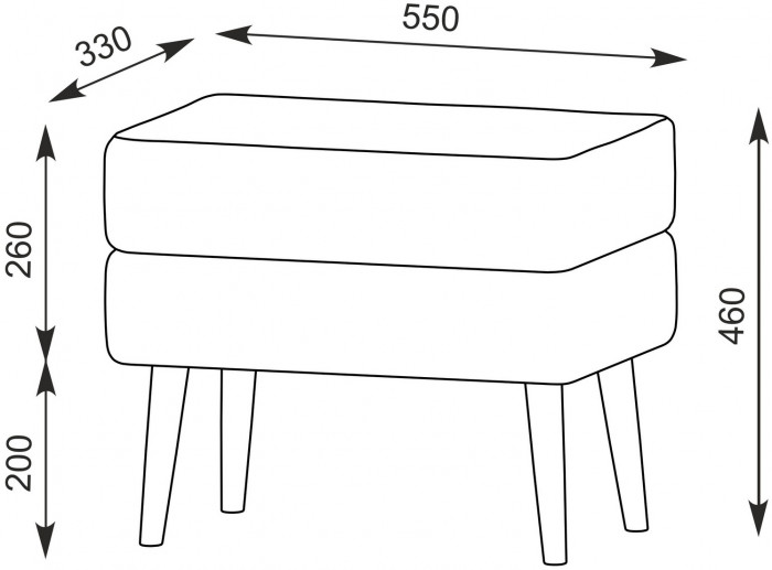 Афина Спальня 4-25901М1к.с. Трюмо + Банкетка 6-5138ТКШсв.серый Тифани, цвет кашемир серый/ткань светло-серая, ШхГхВ 105х38,6х129 + 55х33х46 см, ун. сб