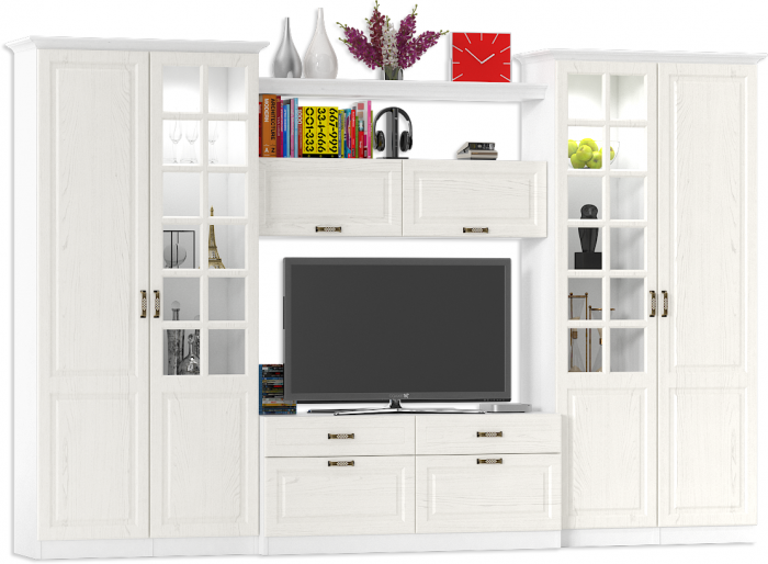 Ливерпуль Набор мебели 3, ясень ваниль/белый