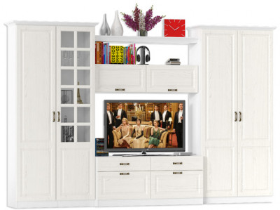 Ливерпуль Набор мебели 4, ясень ваниль/белый