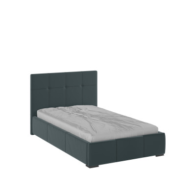 Рио Кровать интерьерная 120 серый квадрат, ортопед