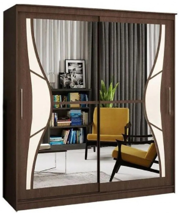 Шкаф-купе Элегант 1 2000 (Сандал светлый)