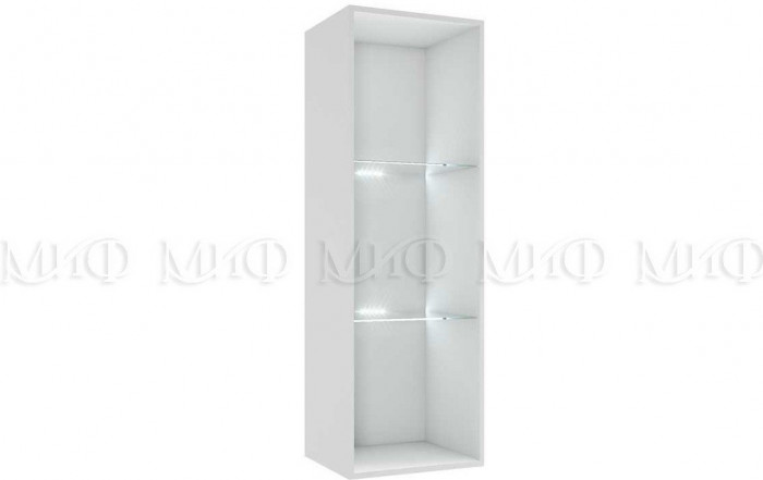 Флорис ШК-008 Шкаф-витрина однодверный, черный