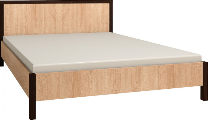 Кровать с ортопедическим основанием (дерево) Баухаус 4 120х200, дуб сонома