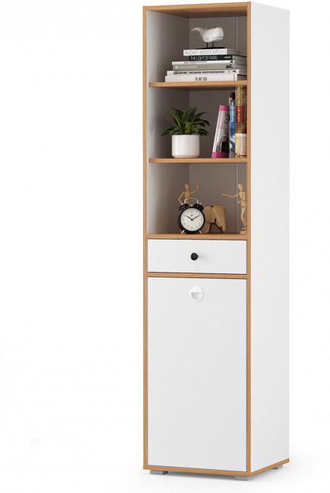 Вуди Компоновка № 29, белый премиум/дуб крафт золотой