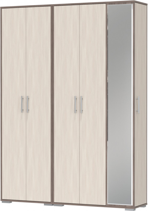 Прихожая Домино-мини + Шкаф для одежды Домино, бодега тёмный/бодега светлый