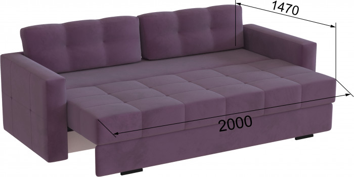 Диван раскладной Брэй винный