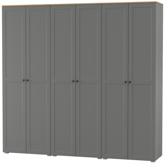 Остин 13.224 Шкаф 3 шт., серый графит/дуб крафт золотой