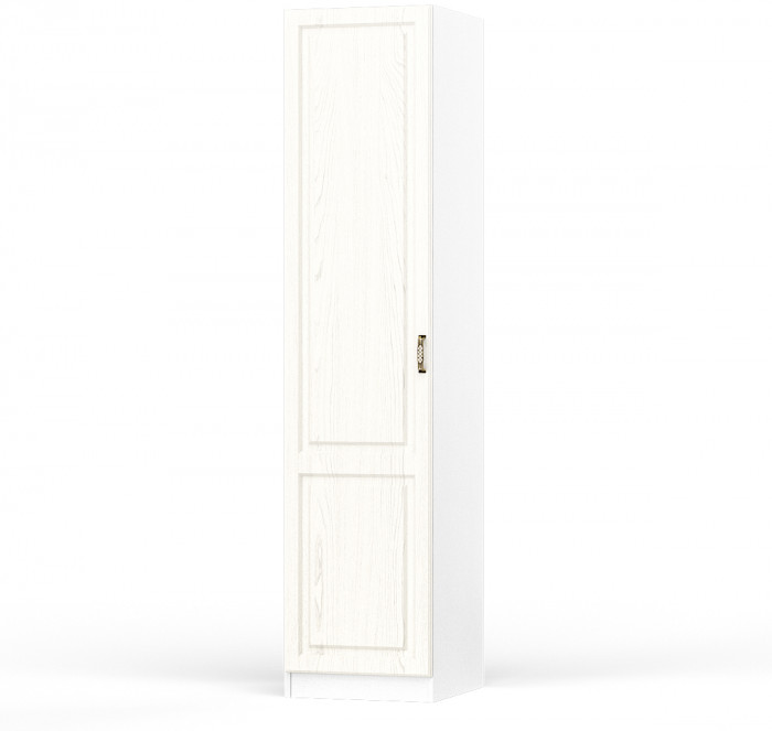 Ливерпуль Шкаф 13.27, цвет ясень ваниль/белый, ШхГхВ 50х54,1х220,3 см., универсальная сборка, подходит карниз 500С #1021700