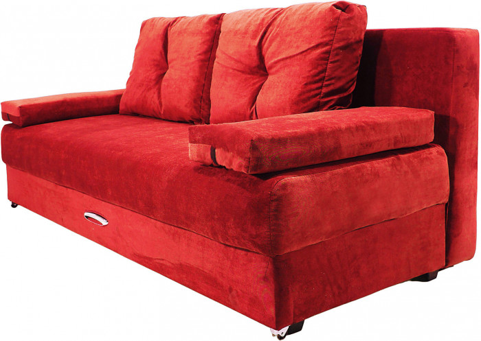 Диван-кровать Амстердам Мини Люкс, 150х195, еврокнижка, велюр, красный