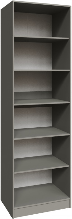 Шкаф Мадрид (0,7) с полками без зеркала, Мокко