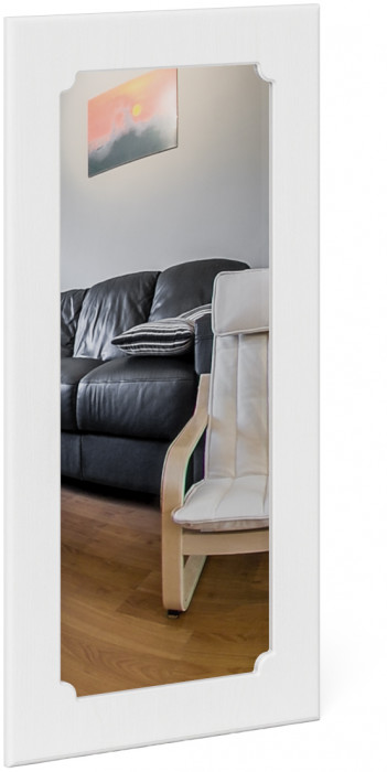 Прихожая П-6 Компоновка № 11, цвет венге/фасады МДФ белое дерево фрезеровка прованс, ШхГхВ 120х50х210 см., универсальная сборка