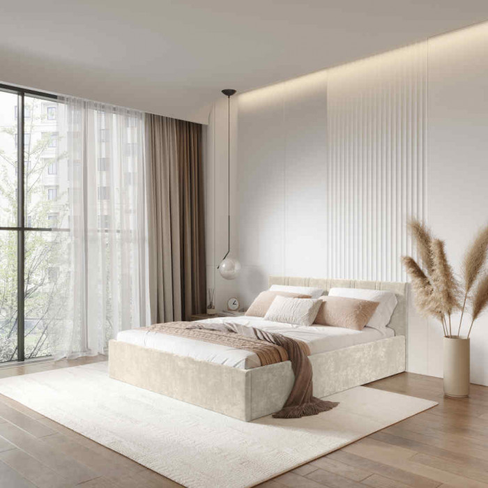 Кровать 1,6 м "Ника" КР-18 Миндаль